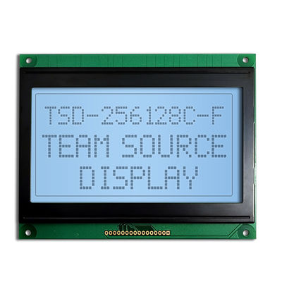 Γραφική μονοχρωματική LCD συνήθειας 256x128 FSTN μεταδιδόμενη θετική ενότητα επίδειξης οθόνης ΣΠΑΔΊΚΩΝ