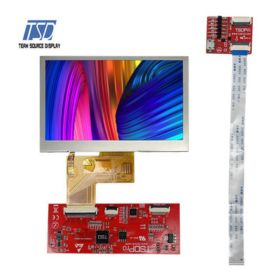Μεταδιδόμενη TN 4,3 ολοκληρωμένο κύκλωμα 500nits ψηφίσματος ST7282 ενότητας 480x272 ίντσας UART LCD