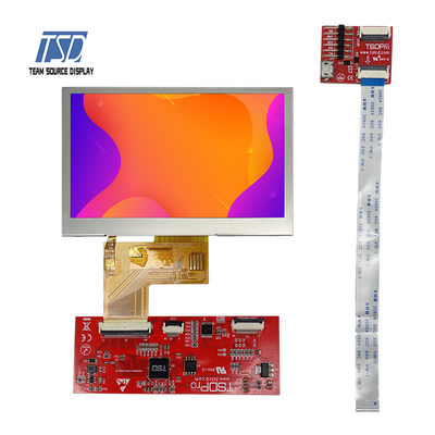 Μεταδιδόμενη TN 4,3 ολοκληρωμένο κύκλωμα 500nits ψηφίσματος ST7282 ενότητας 480x272 ίντσας UART LCD