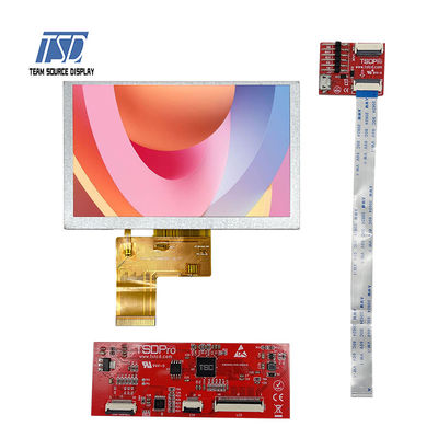 500nits επίδειξη 5 χρώματος TFT UART LCD ολοκληρωμένο κύκλωμα ψηφίσματος ST7262 ίντσας 800x480
