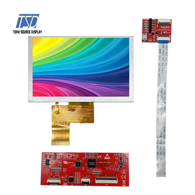 500nits επίδειξη 5 χρώματος TFT UART LCD ολοκληρωμένο κύκλωμα ψηφίσματος ST7262 ίντσας 800x480