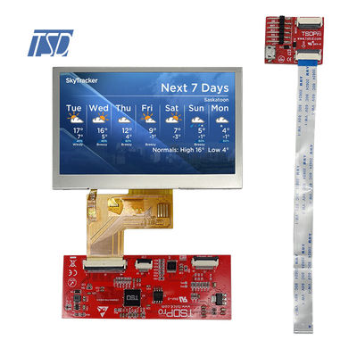 UART 4,3» διεπαφή οθόνης HMI πρωτοκόλλου 480x272 LCD χωρητική με το ΚΠΜ (Κοινή Πολιτική Μεταφορών)