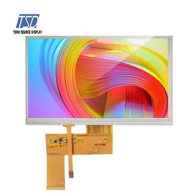 7 ιντσών 800x480 ανάλυσης RGB Διεπαφή TFT LCD οθόνη με αντίσταση οθόνης αφής