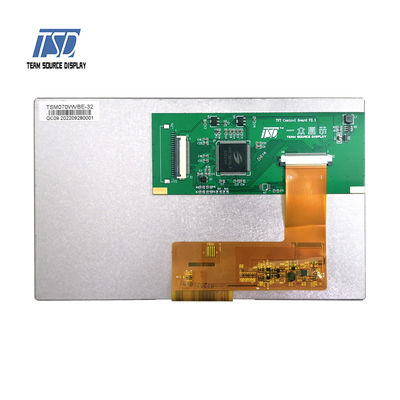 UART 7 ιντσών 500 Nits 800x480 TN RGB έξυπνη μονάδα LCD PN TSM070WVBE-32