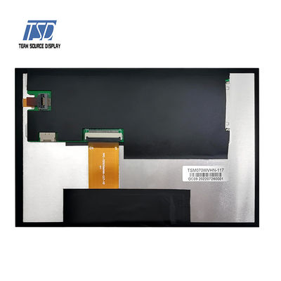 Μονάδα οθόνης 7 ιντσών 500 Nits 800x480 LVDS TFT LCD Of Automotive Standard