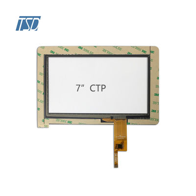 Μετριασμένη διεπαφή γυαλιού I2C οθόνης αφής συνήθειας PCAP ΚΠΜ (Κοινή Πολιτική Μεταφορών) 7 ίντσα