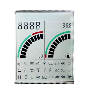 Μονοχρωματική εξατομικευμένη οθόνη LCD μετατρέψιμη με 7 τμήματα για ταχύμετρο