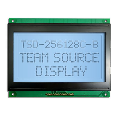 Γραφική μονοχρωματική LCD συνήθειας 256x128 STN μπλε μεταδιδόμενη θετική ενότητα επίδειξης οθόνης ΣΠΑΔΊΚΩΝ