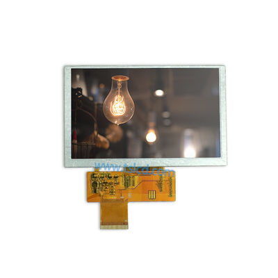 RGB διεπαφή 5 οθόνη επίδειξης ίντσας 480x272 300nits TFT LCD με το ολοκληρωμένο κύκλωμα ST7257