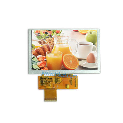 RGB διεπαφή 5 οθόνη επίδειξης ίντσας 480x272 300nits TFT LCD με το ολοκληρωμένο κύκλωμα ST7257